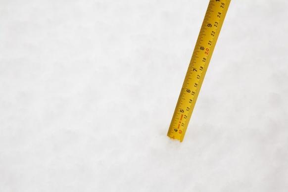 measuring snow depth