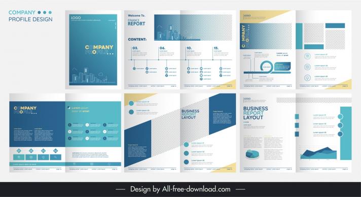 new folder company profile template elegant modern