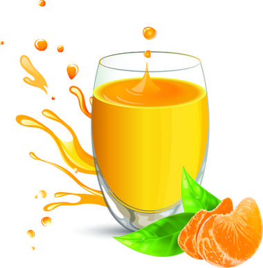 orange juice glass