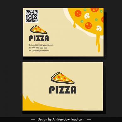 pizza restaurant business card template pizza melting