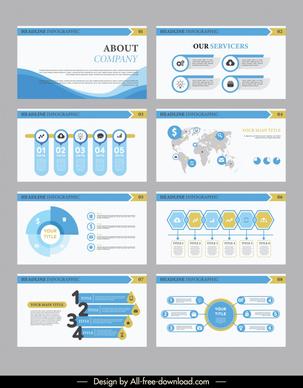 powerpoint infographics template modern elegant chart elements