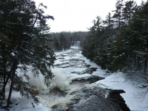 river in winter