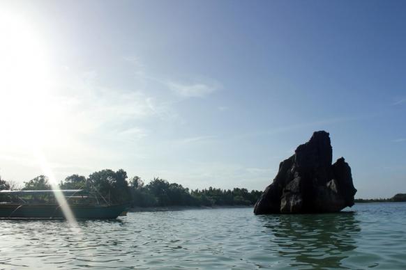 rock stone in the sea