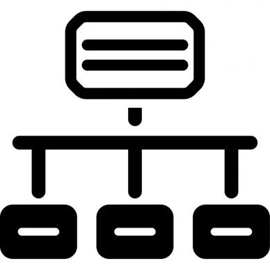 sitemap sign flat silhouette geometric layout