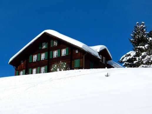 winter snow home