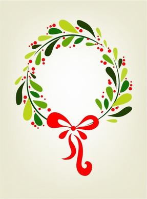 Xmas wreath background