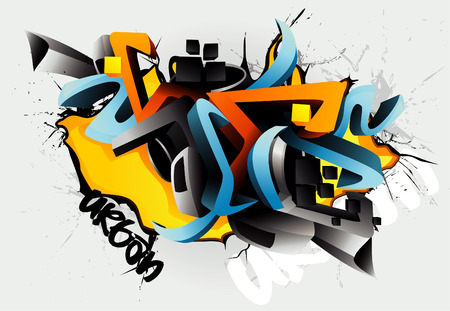 Illustration for vector graffiti - Royalty Free Image