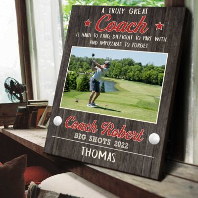 Personalized Golf Coach Photo Gift