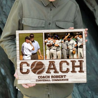 personalized baseball coach gifts baseball coach custom picture canvas baseball coach appreciation gift baseball end of season gift