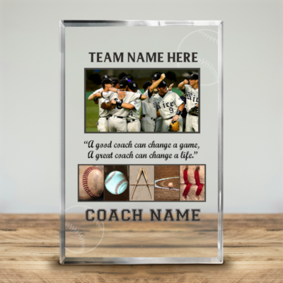 baseball coach custom picture acrylic plaque baseball coach appreciation gifts baseball thank you coach gift team photo plaque for baseball coach