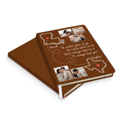 custom long distance relationship journal, valentine's day ldr gift, long distance relationship gifts for boyfriend, couples’ long distance notebook