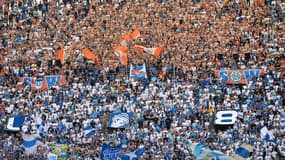 Les supporters de l'OM au stade Vélodrome