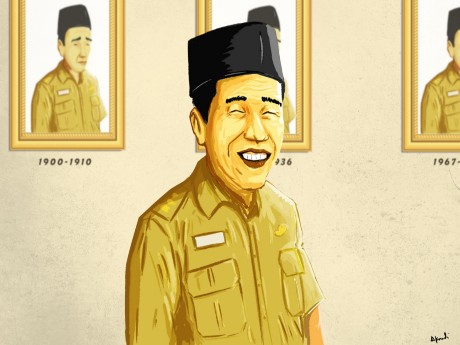 Jokowi dan Lurah yang 'Naik Kelas' jadi Raja