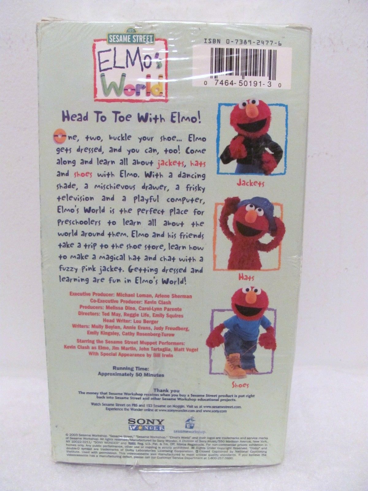 Sesame Street Elmos World Head To Toe With Elmo Vhs Rare | Images and ...