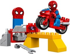 <h1>Spider-Man Web-Bike Workshop</h1><div class='tags floatleft'><a href='/sets/10607-1/Spider-Man-Web-Bike-Workshop'>10607-1</a> <a href='/sets/theme-Duplo'>Duplo</a> <a class='subtheme' href='/sets/subtheme-Spider-Man'>Spider-Man</a> <a class='year' href='/sets/theme-Duplo/year-2015'>2015</a> </div><div class='floatright'>©2015 LEGO Group</div>