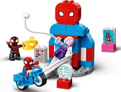 <h1>Spider-Man Headquarters</h1><div class='tags floatleft'><a href='/sets/10940-1/Spider-Man-Headquarters'>10940-1</a> <a href='/sets/theme-Duplo'>Duplo</a> <a class='subtheme' href='/sets/subtheme-Spidey-and-His-Amazing-Friends'>Spidey and His Amazing Friends</a> <a class='year' href='/sets/theme-Duplo/year-2021'>2021</a> </div><div class='floatright'>©2021 LEGO Group</div>