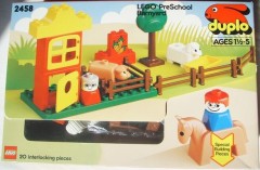 <h1>Barnyard</h1><div class='tags floatleft'><a href='/sets/2458-1/Barnyard'>2458-1</a> <a href='/sets/theme-Duplo'>Duplo</a> <a class='subtheme' href='/sets/subtheme-LEGO-PreSchool'>LEGO PreSchool</a> <a class='year' href='/sets/theme-Duplo/year-1990'>1990</a> </div><div class='floatright'>©1990 LEGO Group</div>