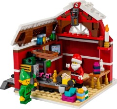 <h1>Santa's Workshop</h1><div class='tags floatleft'><a href='/sets/40565-1/Santa-s-Workshop'>40565-1</a> <a href='/sets/theme-Seasonal'>Seasonal</a> <a class='subtheme' href='/sets/subtheme-Christmas'>Christmas</a> <a class='year' href='/sets/theme-Seasonal/year-2022'>2022</a> </div><div class='floatright'>©2022 LEGO Group</div>