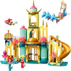 <h1>Ariel's Underwater Palace</h1><div class='tags floatleft'><a href='/sets/43207-1/Ariel-s-Underwater-Palace'>43207-1</a> <a href='/sets/theme-Disney'>Disney</a> <a class='subtheme' href='/sets/subtheme-The-Little-Mermaid'>The Little Mermaid</a> <a class='year' href='/sets/theme-Disney/year-2022'>2022</a> </div><div class='floatright'>©2022 LEGO Group</div>