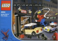 <h1>Spider-Man's first chase</h1><div class='tags floatleft'><a href='/sets/4850-1/Spider-Man-s-first-chase'>4850-1</a> <a href='/sets/theme-Spider-Man'>Spider-Man</a> <a class='subtheme' href='/sets/subtheme-Original-Film'>Original Film</a> <a class='year' href='/sets/theme-Spider-Man/year-2003'>2003</a> </div><div class='floatright'>©2003 LEGO Group</div>