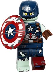 <h1>Zombie Captain America</h1><div class='tags floatleft'><a href='/sets/71031-9/Zombie-Captain-America'>71031-9</a> <a href='/sets/theme-Collectable-Minifigures'>Collectable Minifigures</a> <a class='subtheme' href='/sets/subtheme-Marvel-Studios-Series'>Marvel Studios Series</a> <a class='year' href='/sets/theme-Collectable-Minifigures/year-2021'>2021</a> </div><div class='floatright'>©2021 LEGO Group</div>