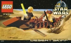 <h1>Desert Skiff</h1><div class='tags floatleft'><a href='/sets/7104-1/Desert-Skiff'>7104-1</a> <a href='/sets/theme-Star-Wars'>Star Wars</a> <a class='subtheme' href='/sets/subtheme-Episode-VI'>Episode VI</a> <a class='year' href='/sets/theme-Star-Wars/year-2000'>2000</a> </div><div class='floatright'>©2000 LEGO Group</div>