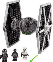 <h1>Imperial TIE Fighter</h1><div class='tags floatleft'><a href='/sets/75300-1/Imperial-TIE-Fighter'>75300-1</a> <a href='/sets/theme-Star-Wars'>Star Wars</a> <a class='subtheme' href='/sets/subtheme-Episode-IV'>Episode IV</a> <a class='year' href='/sets/theme-Star-Wars/year-2021'>2021</a> </div><div class='floatright'>©2021 LEGO Group</div>