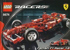 <h1>Ferrari F1 Racer 1:8</h1><div class='tags floatleft'><a href='/sets/8674-1/Ferrari-F1-Racer-1-8'>8674-1</a> <a href='/sets/theme-Racers'>Racers</a> <a class='subtheme' href='/sets/subtheme-Ferrari'>Ferrari</a> <a class='year' href='/sets/theme-Racers/year-2006'>2006</a> </div><div class='floatright'>©2006 LEGO Group</div>