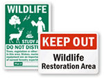 Wildlife Restoration Signs