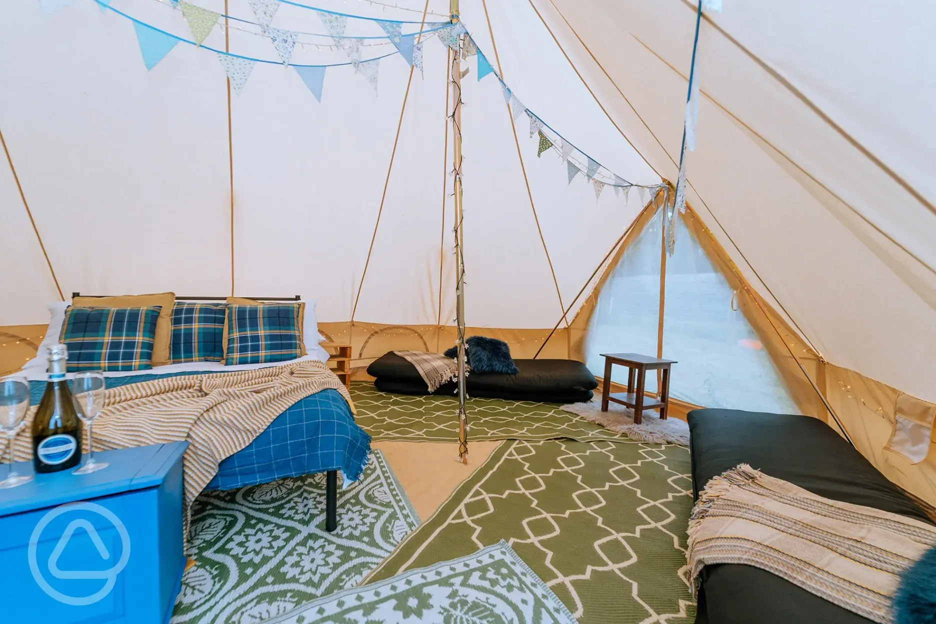 Bell tent interior