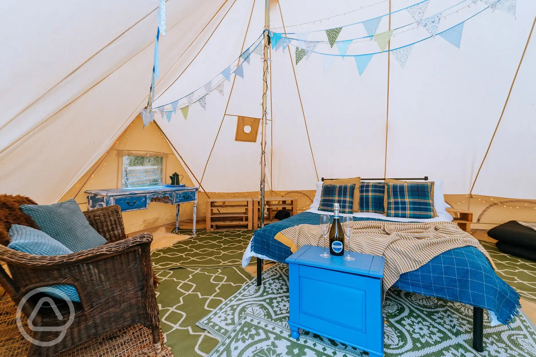 Bell tent interior