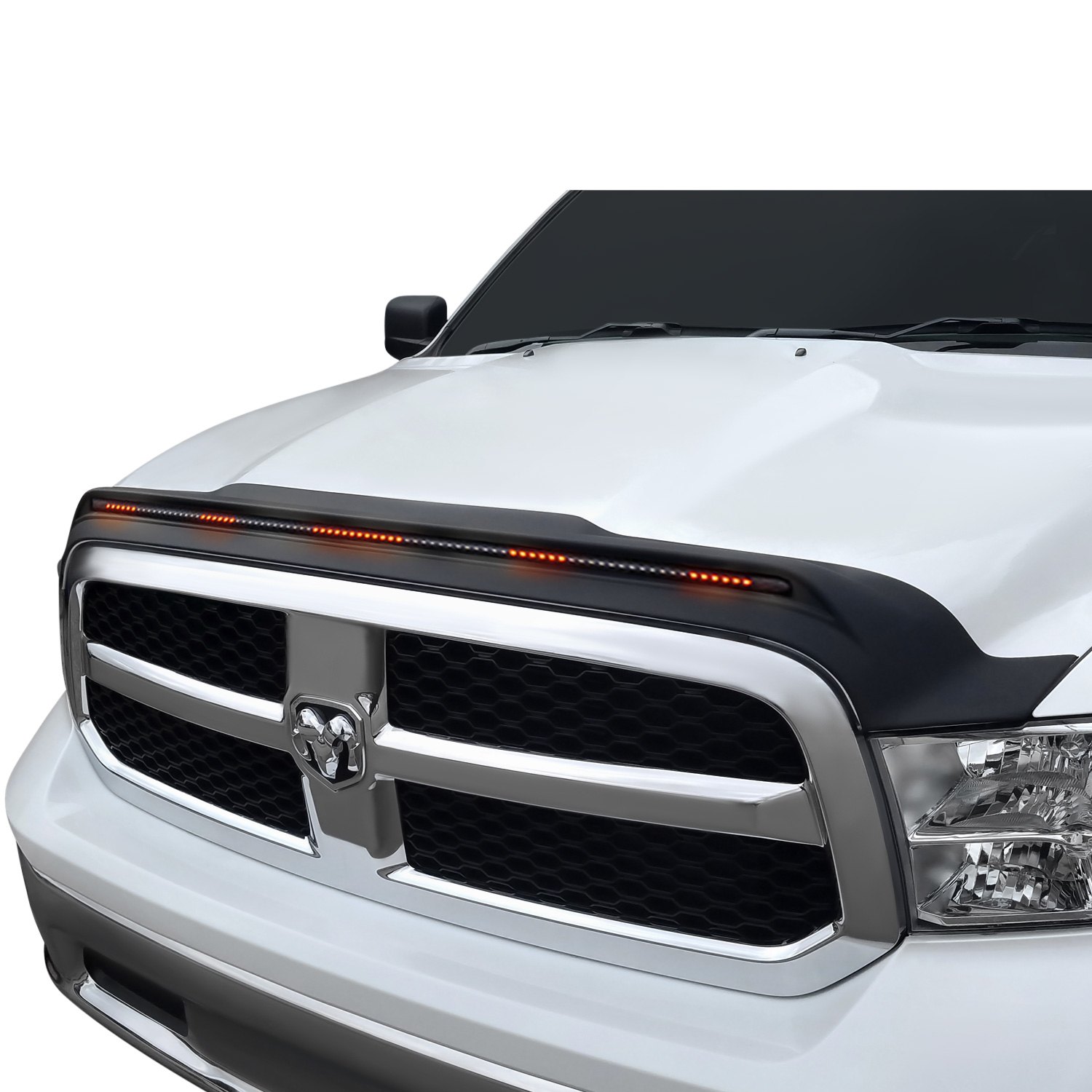 AVS® - Dodge Ram 2020 Aeroskin LightShield™ Pro Matte Black Hood Protector