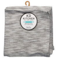 KD Kitchen Dishcloths, Graphite, 3 Pack, 3 Each