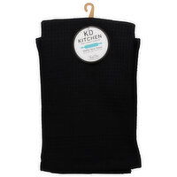 KD Kitchen Towel, Waffle Terry, Onyx, 1 Each