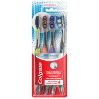 Colgate Adult Manual Floss Tip Toothbrush, Soft - 4 Each 