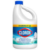 Clorox Bleach, Scented Splash-Less, Clean Linen - 77 Fluid ounce 