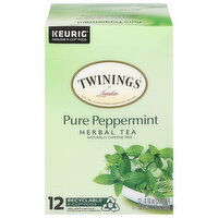 Twinings Herbal Tea, Pure Peppermint, K-Cup Pods - 12 Each 