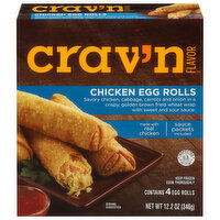 Crav'n Flavor Egg Rolls, Chicken - 4 Each 