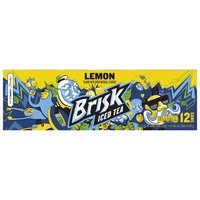 Brisk Lemon Iced Tea, Cans (Pack of 12), 12 Ounce