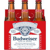 Budweiser Long Neck, Bottles (6-pack), 72 Ounce