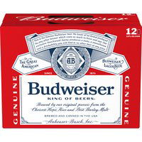 Budweiser Beer, Cans (Pack of 12), 144 Ounce