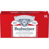 Budweiser Beer, Cans (Pack of 18), 216 Ounce