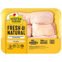 Foster Farms Antibiotic Free Chicken Thighs, 1 Pound