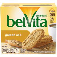 belVita Golden Oat Breakfast Biscuits, 5 Packs (4 Biscuits Per Pack), 8.8 Ounce