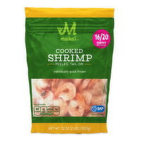 Maika`i Shrimp, 16/20 Cooked, Peeled, Tail-On, 2 Pound