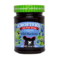 Crofter's Just Fruit Organic Wild Blueberry Spread, 10 Ounce