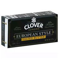 Clover European Style Butter, Salted, 8 Ounce