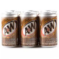 A&W Root Beer, Cans (Pack of 6), 7.5 Ounce