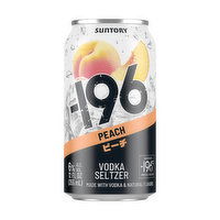 -196 Cocktail Vodka Peach Seltzer (4-pack), 355 Millilitre