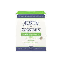 Austin Cocktails Sparkling Cucumber Vodka Mojito (4-pack), 250 Millilitre